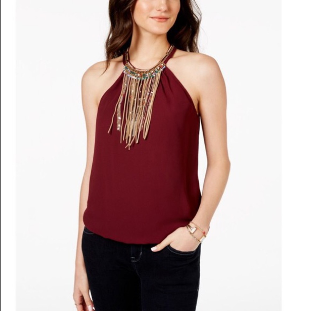 X0X0 fauX leATher t0p caMis0le